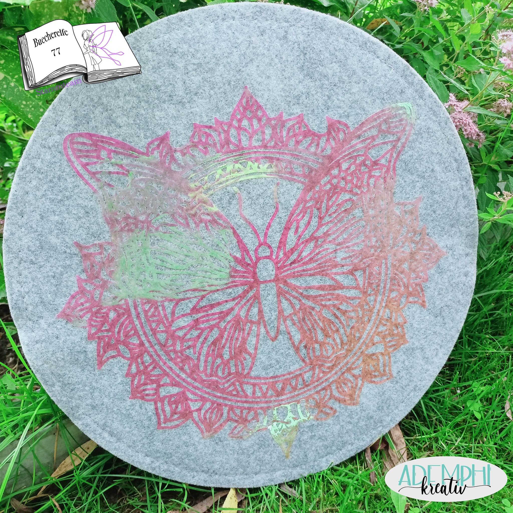 Plotterdatei Mandala butterfly Plotten, Sublimation, Drucken, Digistamp, Schmetterling - Sewando