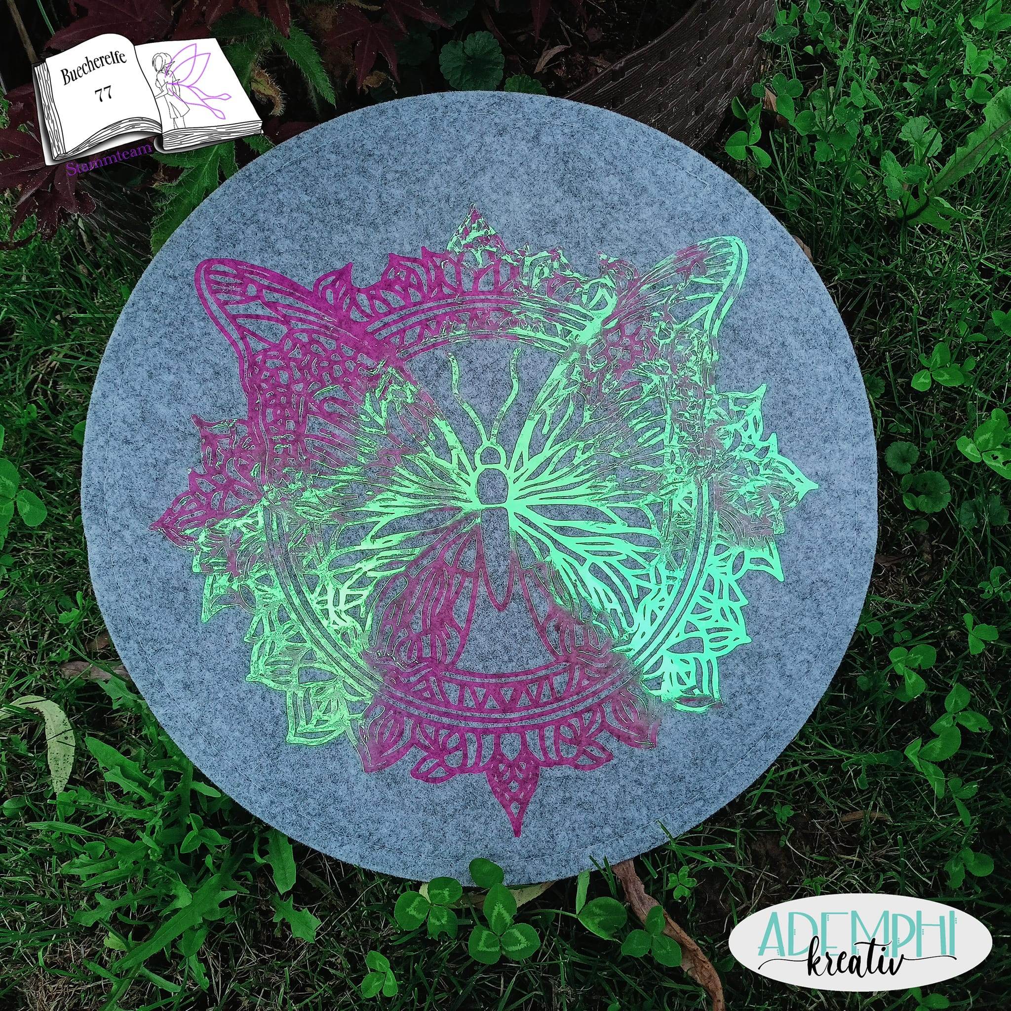 Plotterdatei Mandala butterfly Plotten, Sublimation, Drucken, Digistamp, Schmetterling - Sewando