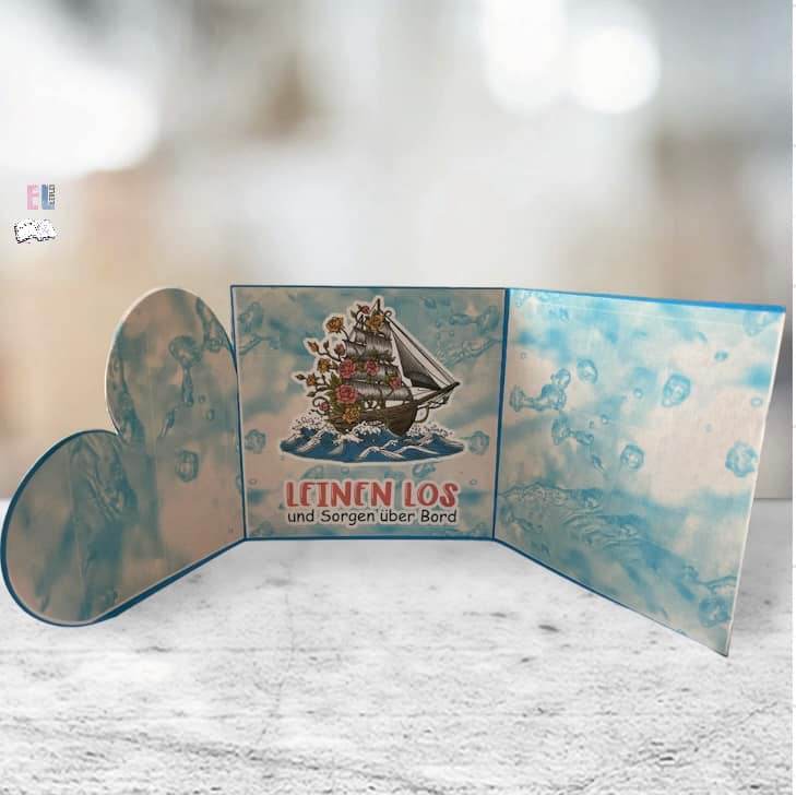 Digiset Flowerboat, Digistamp, Digipaper, Plotterdatei, Sublimation, Druck - Sewando