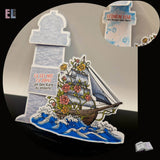 Digiset Flowerboat, Digistamp, Digipaper, Plotterdatei, Sublimation, Druck - Sewando