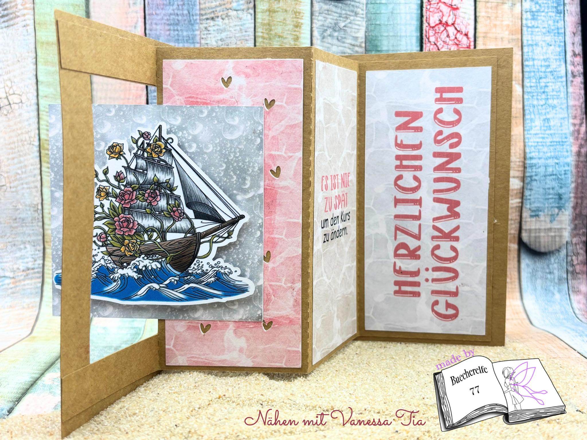 Digiset Flowerboat, Digistamp, Digipaper, Plotterdatei, Sublimation, Druck - Sewando