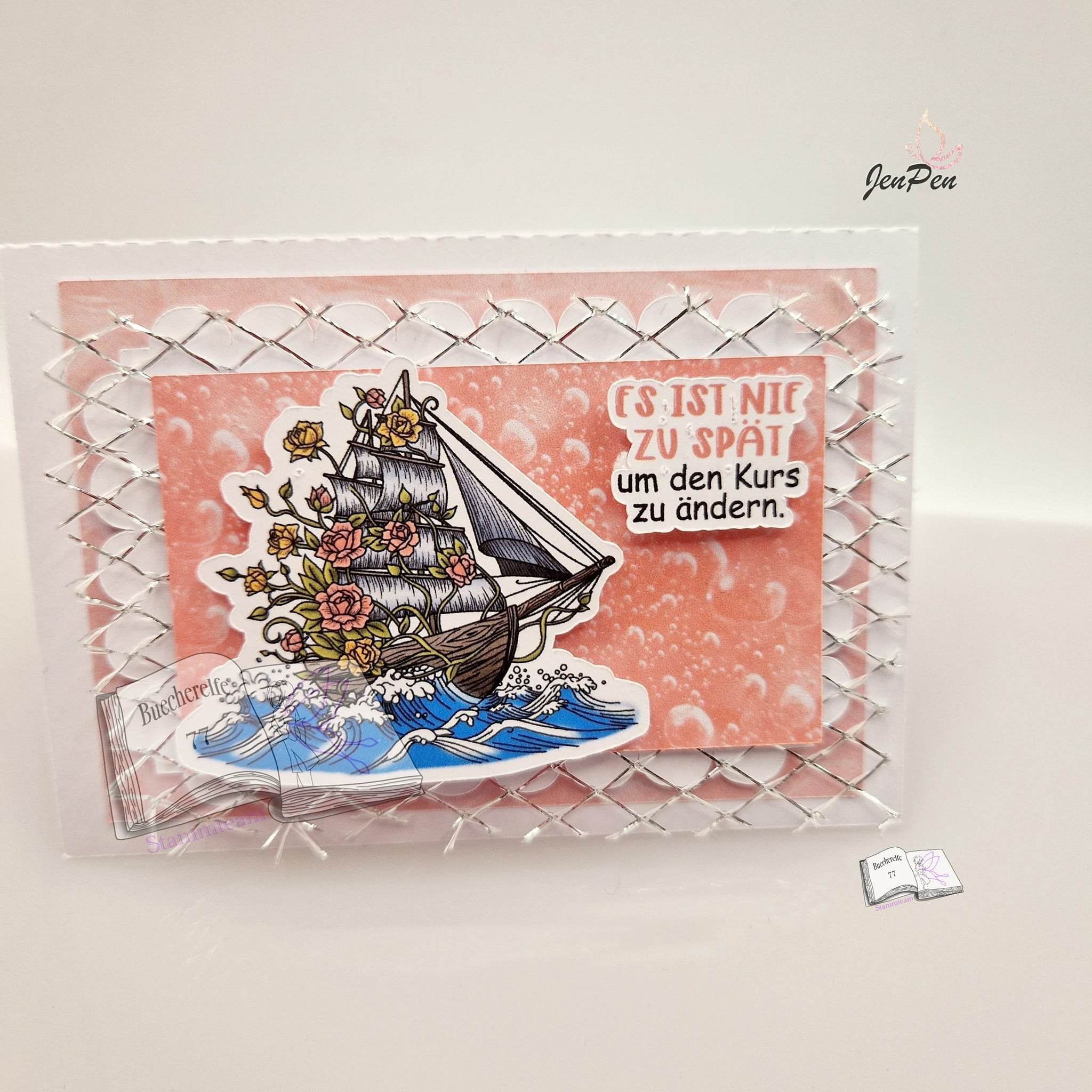 Digiset Flowerboat, Digistamp, Digipaper, Plotterdatei, Sublimation, Druck - Sewando