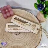 Laser und Plotter.-datei Lesehilfe " Leopold" , Lineal und Lesezeichen 3 in 1.