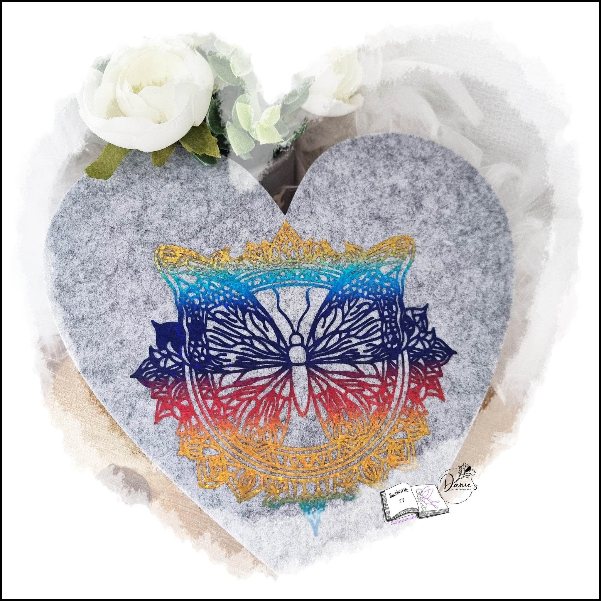 Plotterdatei Mandala butterfly Plotten, Sublimation, Drucken, Digistamp, Schmetterling - Sewando