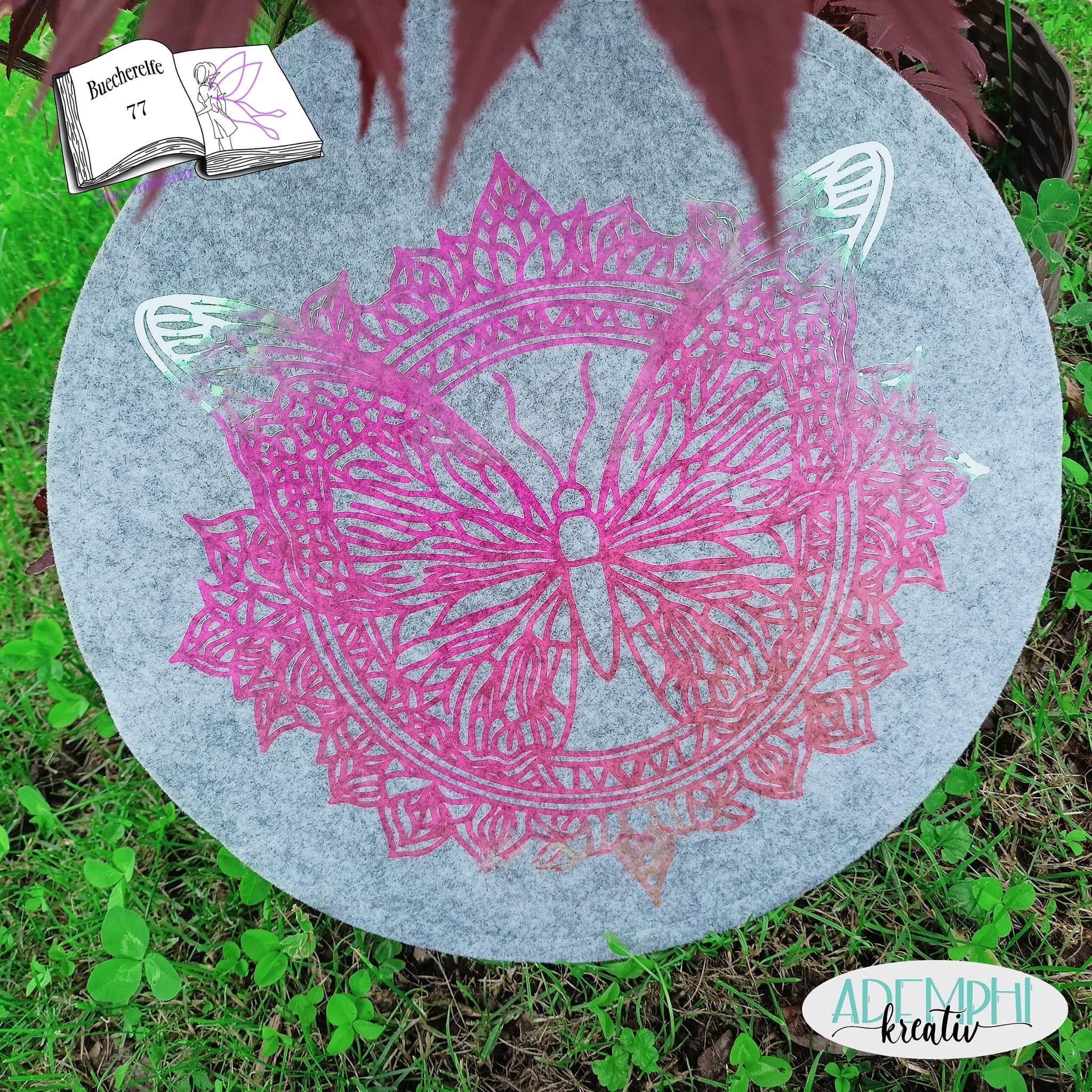Plotterdatei Mandala butterfly Plotten, Sublimation, Drucken, Digistamp, Schmetterling - Sewando