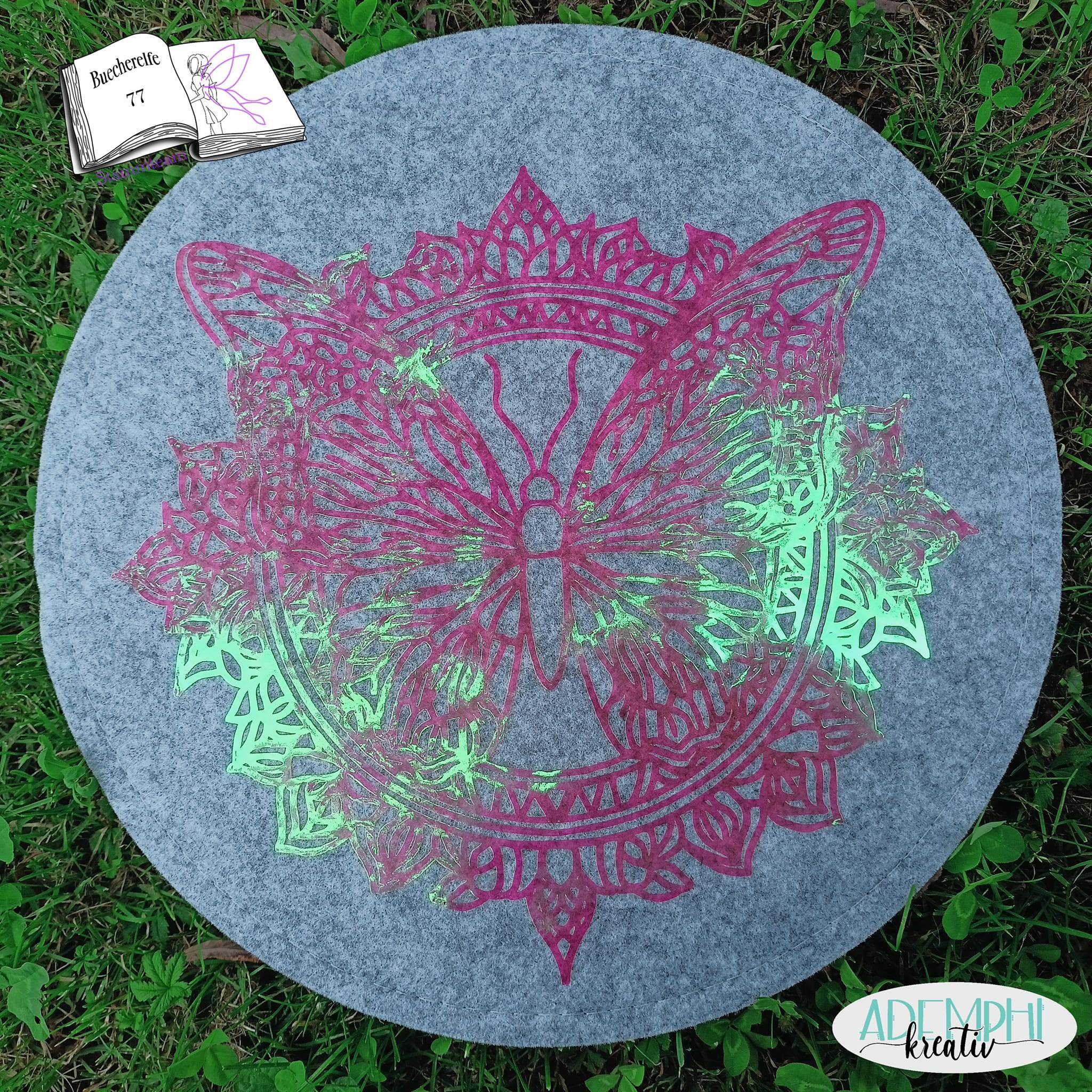 Plotterdatei Mandala butterfly Plotten, Sublimation, Drucken, Digistamp, Schmetterling - Sewando