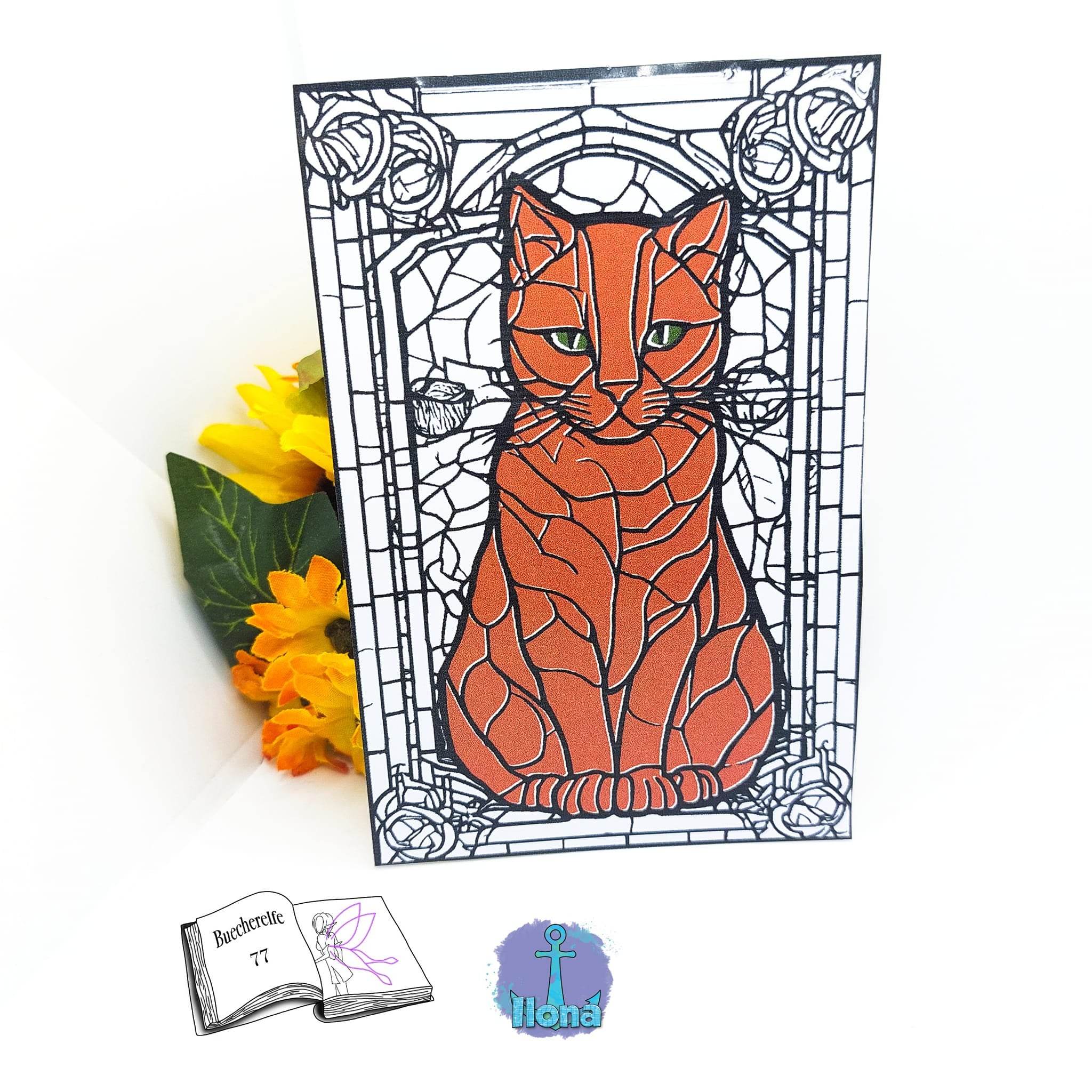 Plotterdatei Katzen Fenster Plotten, Sublimation, Drucken, Digistamp - Sewando