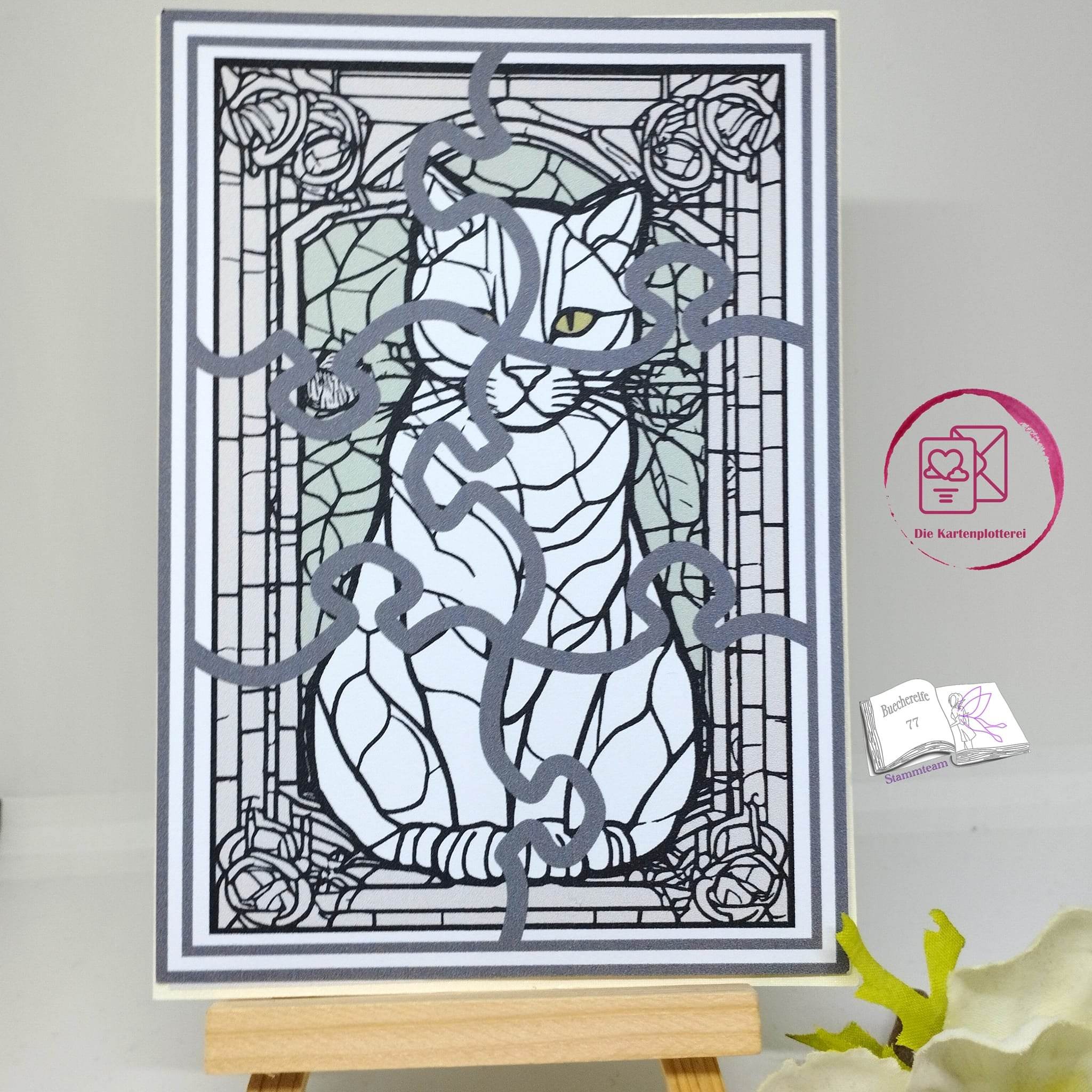 Plotterdatei Katzen Fenster Plotten, Sublimation, Drucken, Digistamp - Sewando