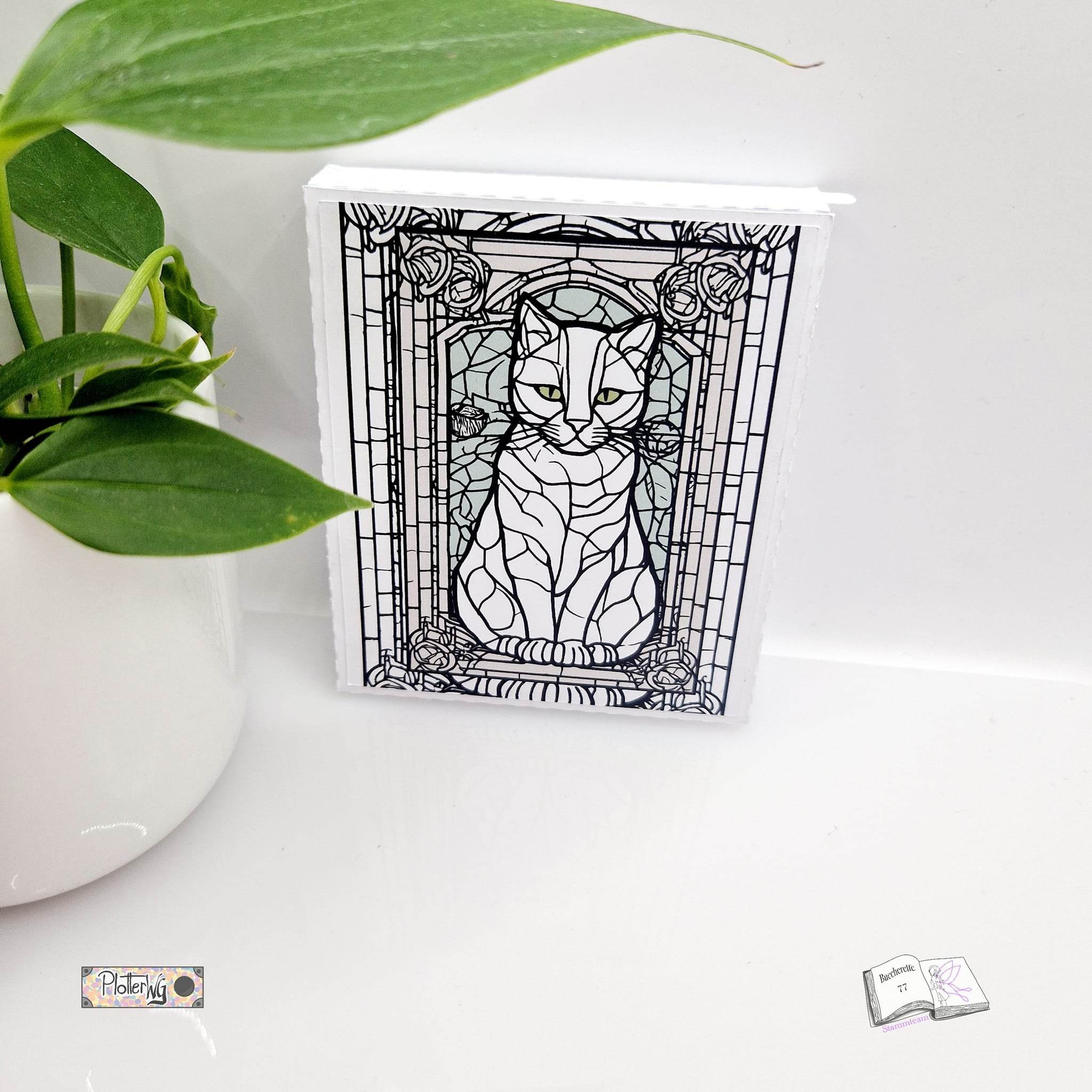 Plotterdatei Katzen Fenster Plotten, Sublimation, Drucken, Digistamp - Sewando