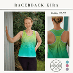 Schnittmuster Racerback Tanktop mit Kellerfalte Kira für Damen Gr. 32-52 - Sewando