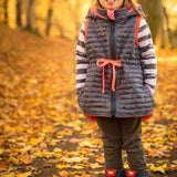 Big Lieblingsweste mit Kapuze und Loop, abnehmbarer Kapuze für 105cm-140cm Körpergröße - Sewando