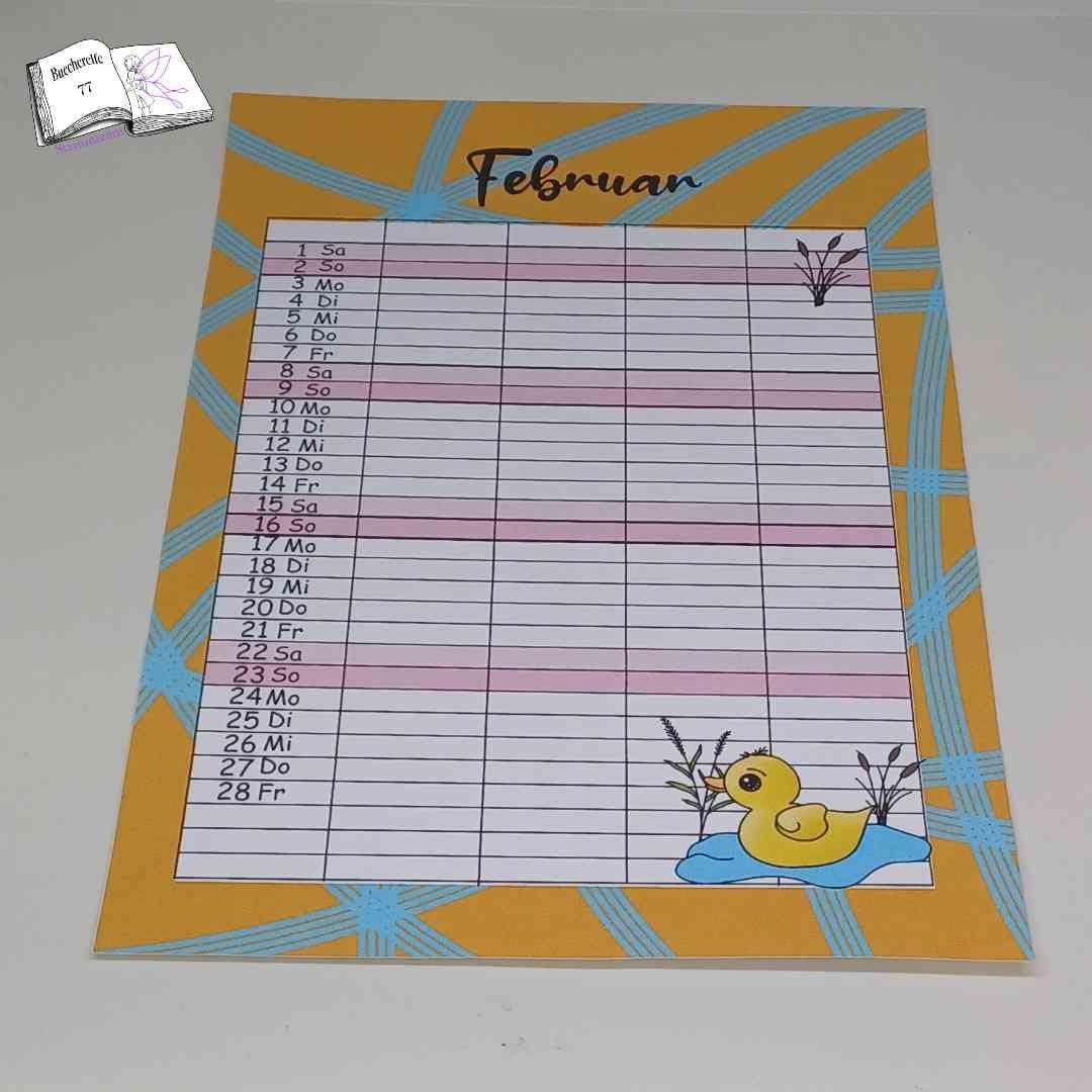 Kalender, Familienplaner 2025 zum Drucken - Sewando