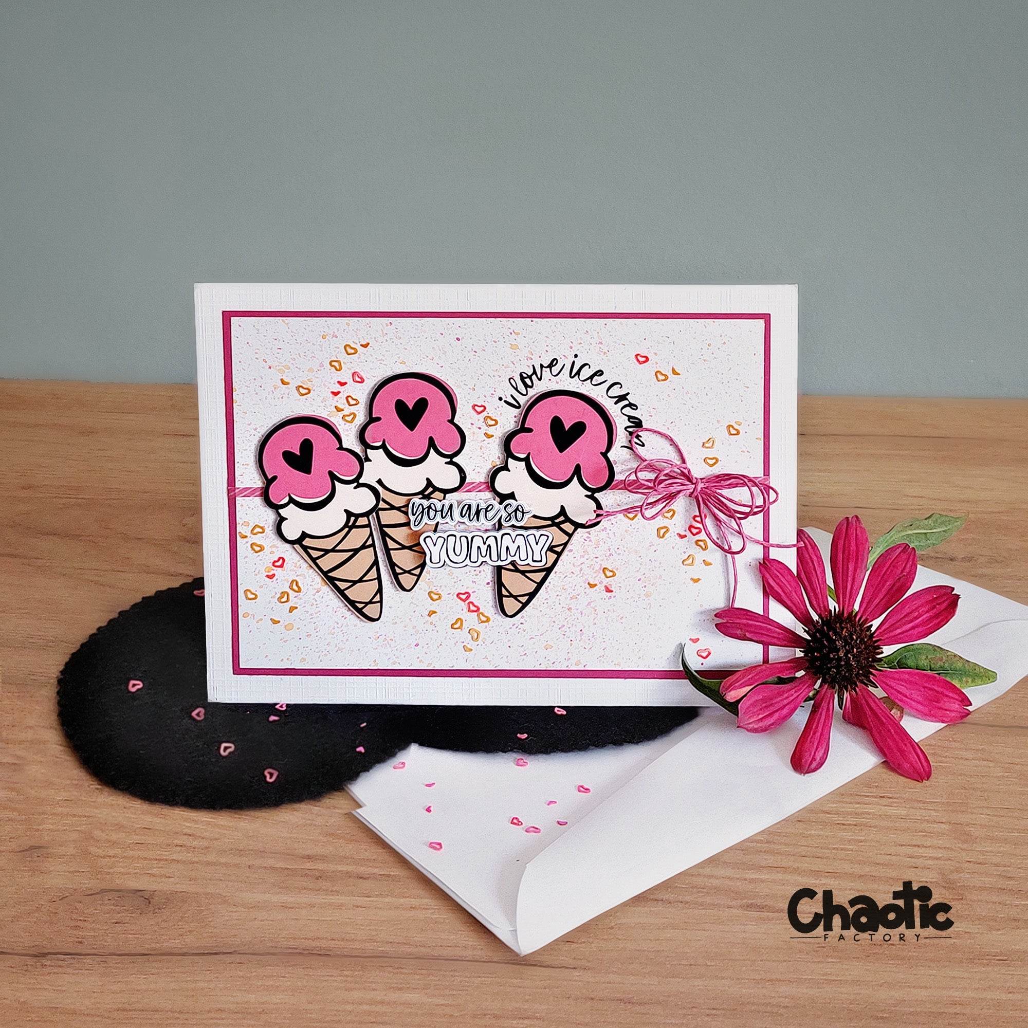 Plotterdatei I Love Ice Cream - Sewando