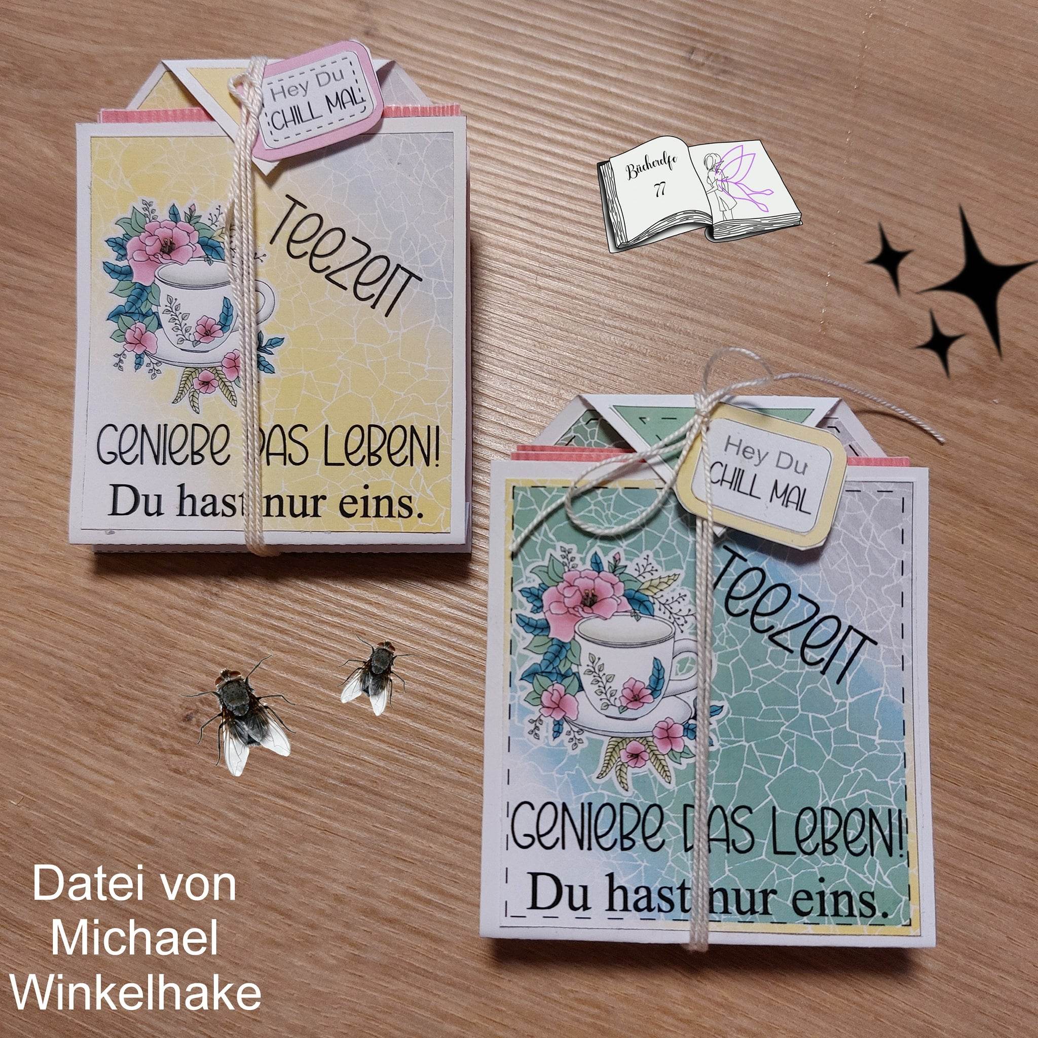 Plotterdatei Teatime, Sublimation, Digistamp, Digipaper - Sewando