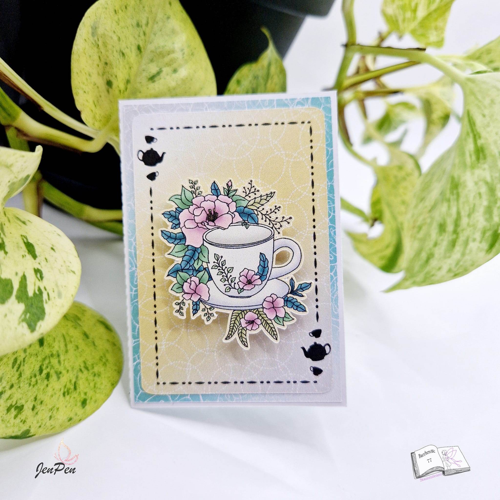 Plotterdatei Teatime, Sublimation, Digistamp, Digipaper - Sewando