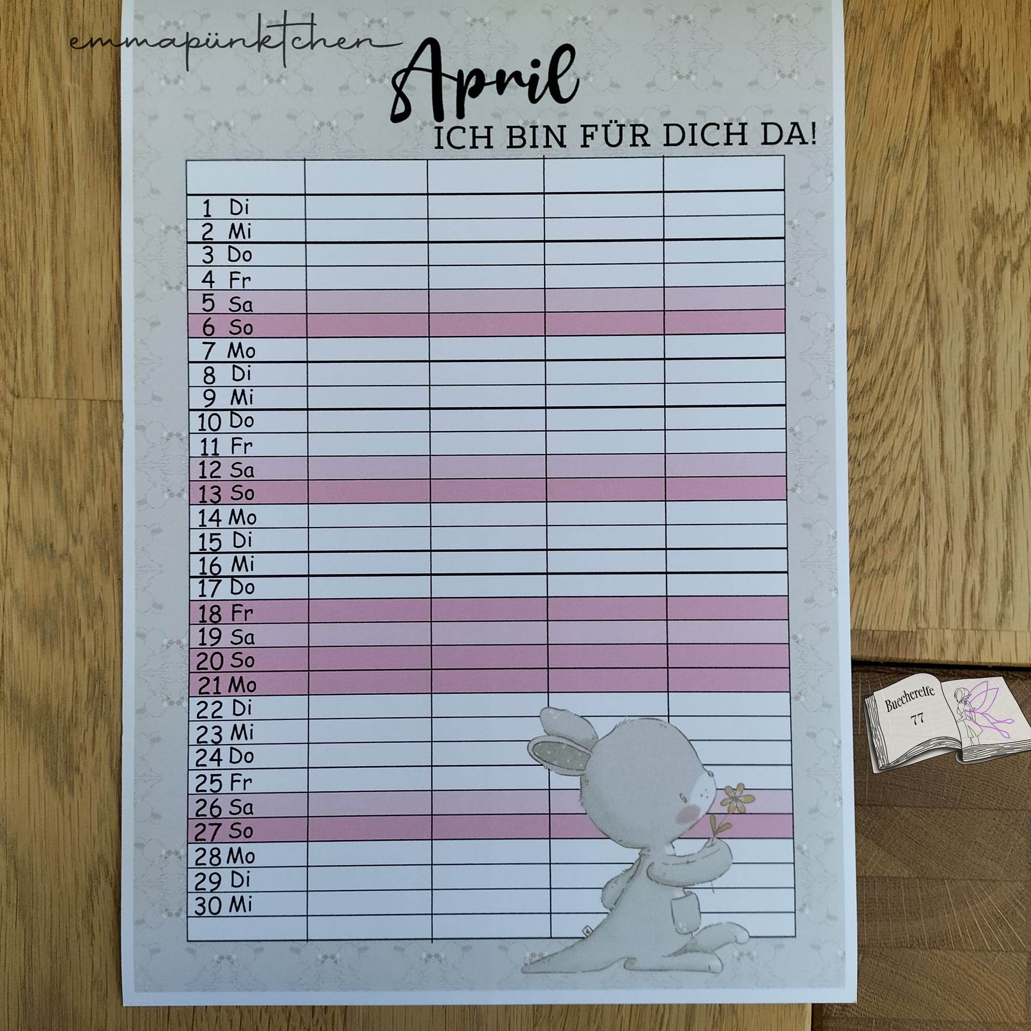 Kalender, Familienplaner 2025 zum Drucken - Sewando