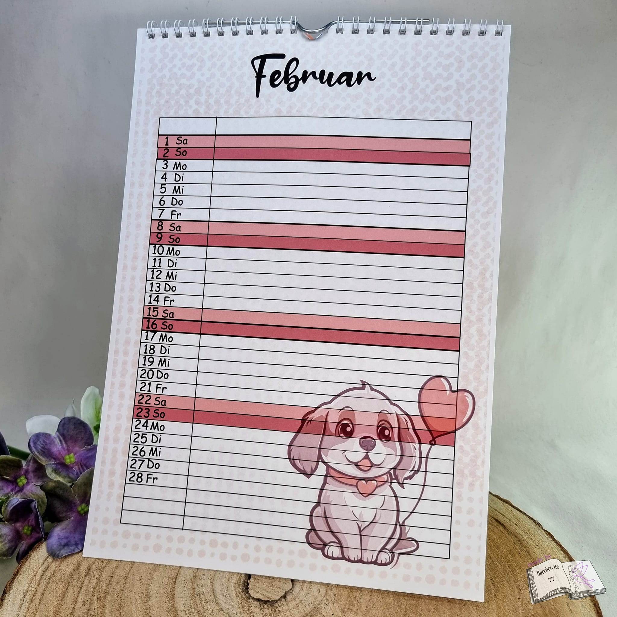Kalender, Familienplaner 2025 zum Drucken - Sewando