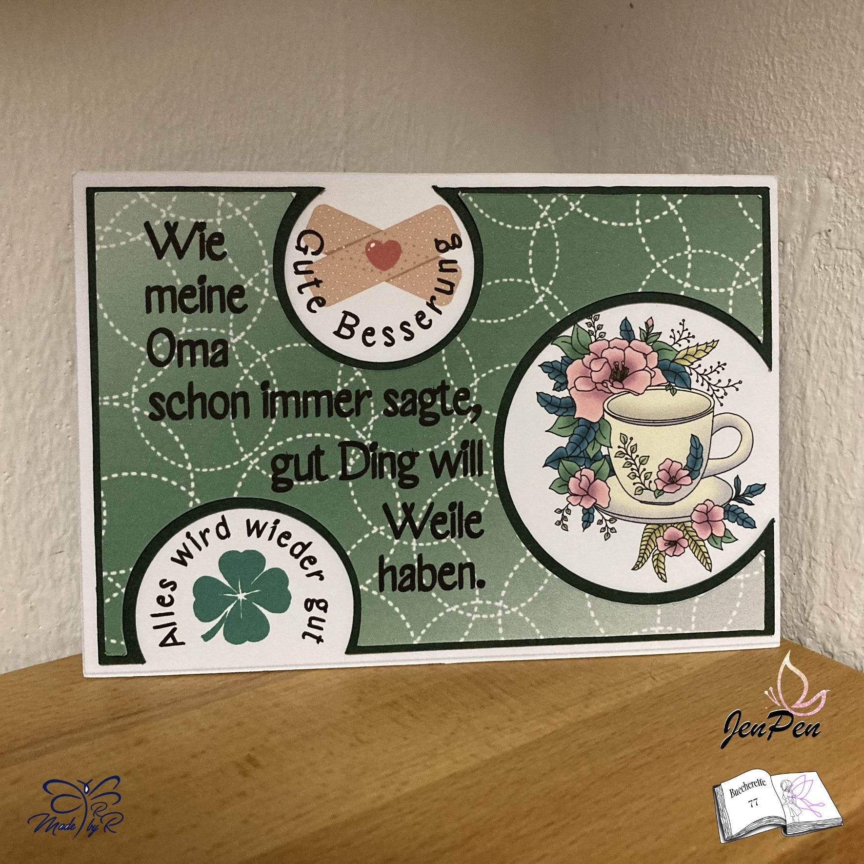 Plotterdatei Teatime, Sublimation, Digistamp, Digipaper - Sewando