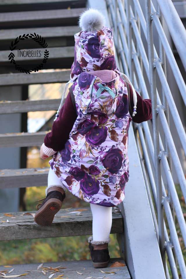 Big Lieblingsweste mit Kapuze und Loop, abnehmbarer Kapuze für 105cm-140cm Körpergröße - Sewando