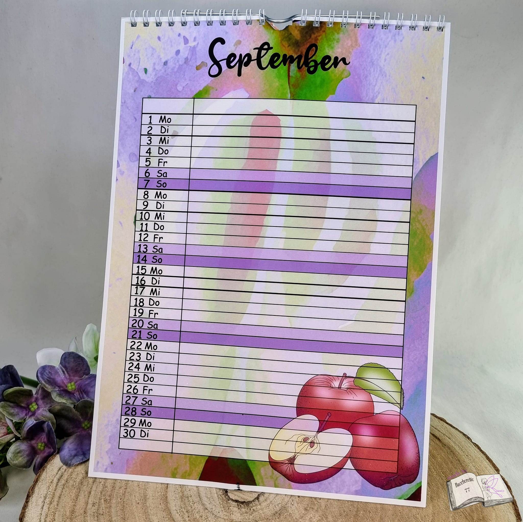 Kalender, Familienplaner 2025 zum Drucken - Sewando