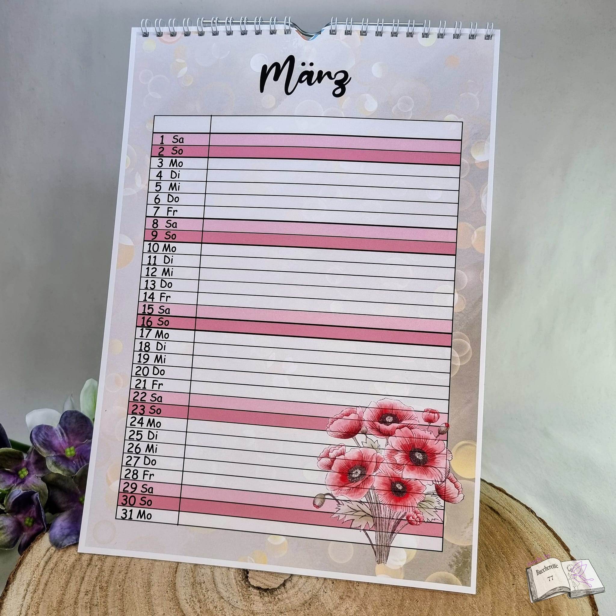 Kalender, Familienplaner 2025 zum Drucken - Sewando