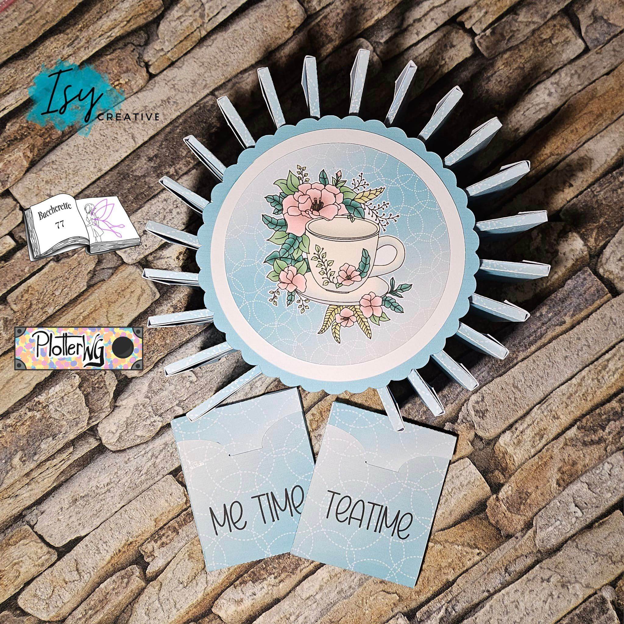 Plotterdatei Teatime, Sublimation, Digistamp, Digipaper - Sewando