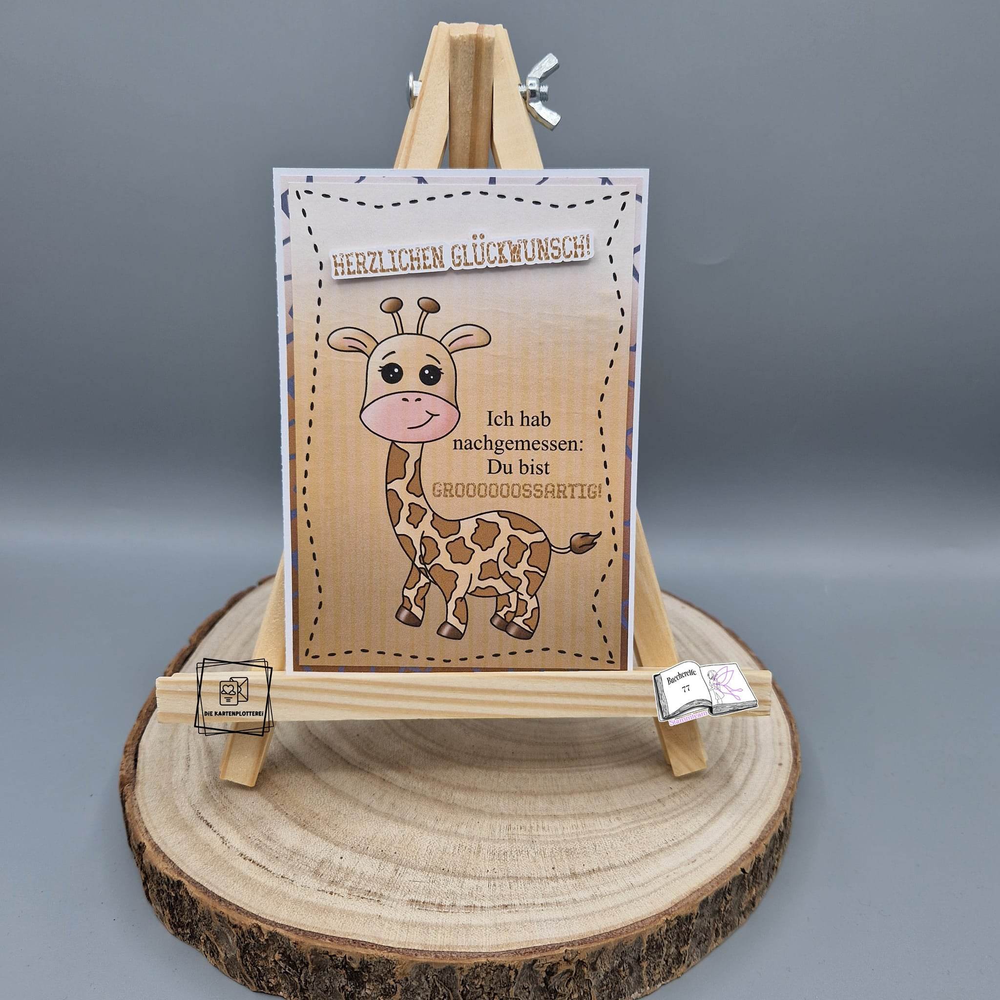 Digiset Giraffe Geraldine Plotterdatei, Sublimation, Digistamp, Digipaper - Sewando