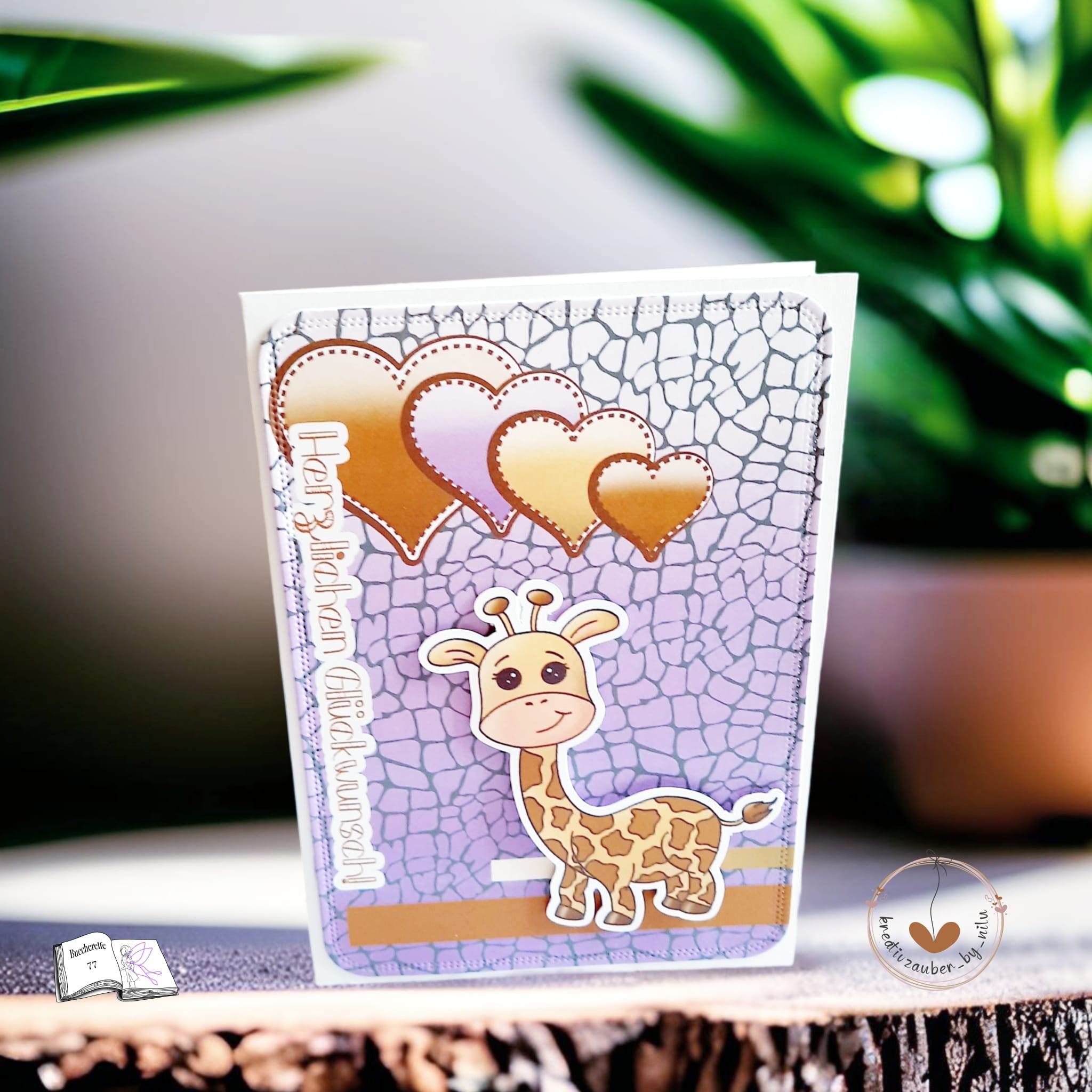Digiset Giraffe Geraldine Plotterdatei, Sublimation, Digistamp, Digipaper - Sewando