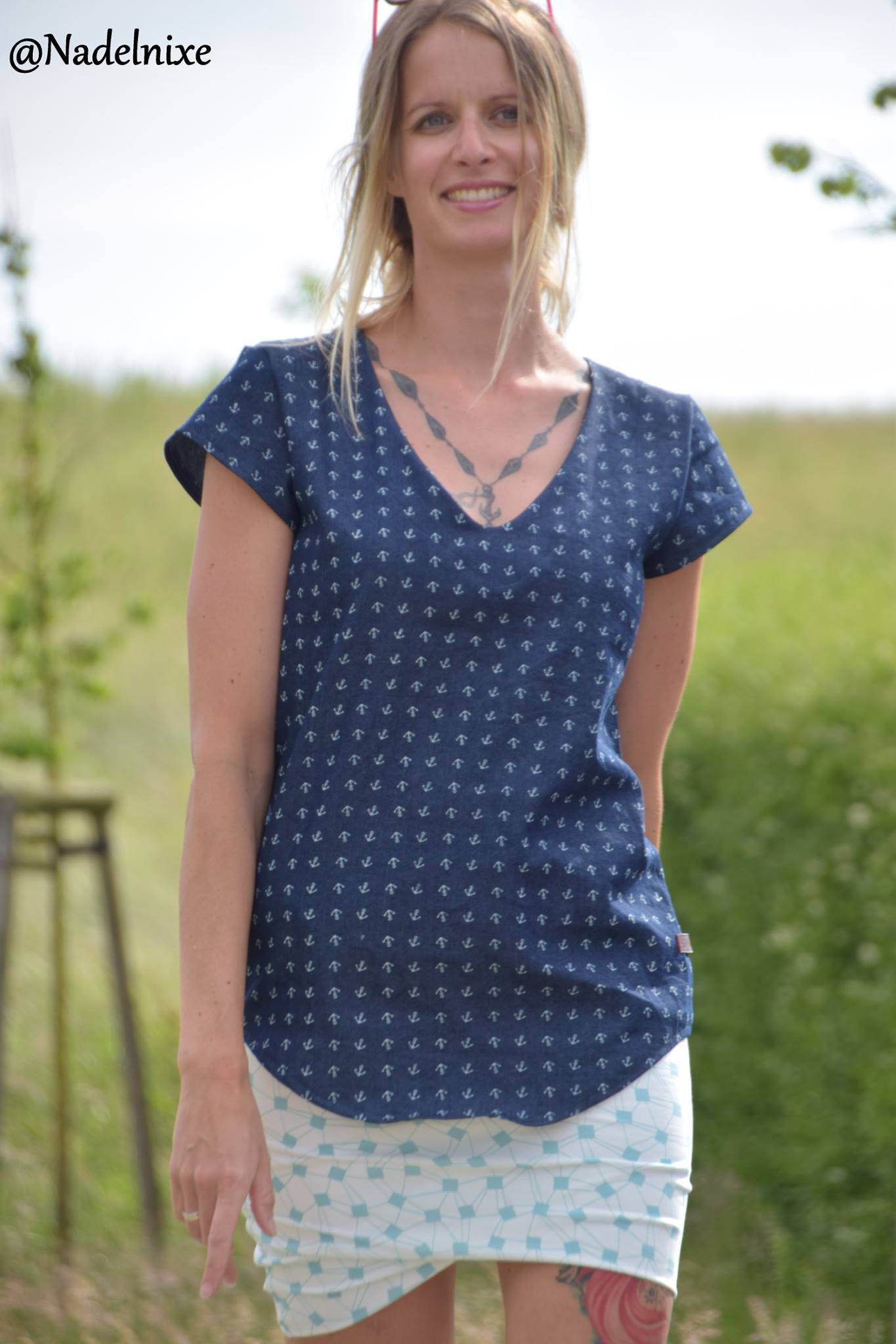 Schnittmuster Bluse/ Tunika ANKI Gr. XS-XXL : - Sewando