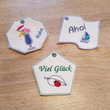 Stickdatei - Set "Blanko-Anhänger" (20 Formen zum Selbstgestalten)