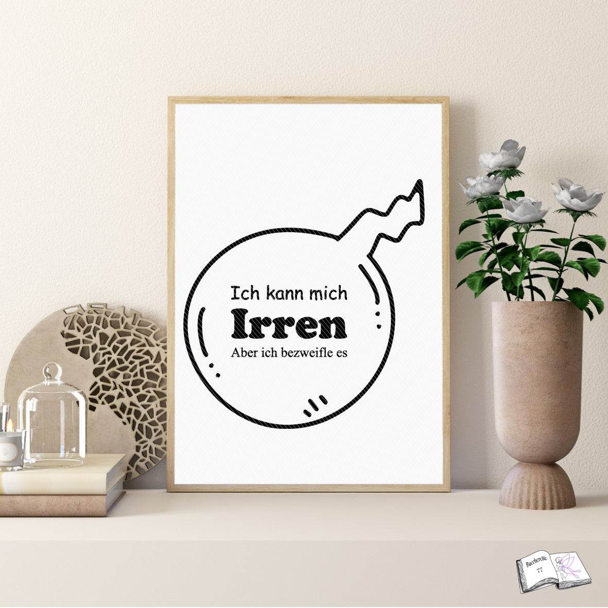 Plotterdatei Ich kann mich irren Plotten, Sublimation, Drucken, Digistamp, - Sewando