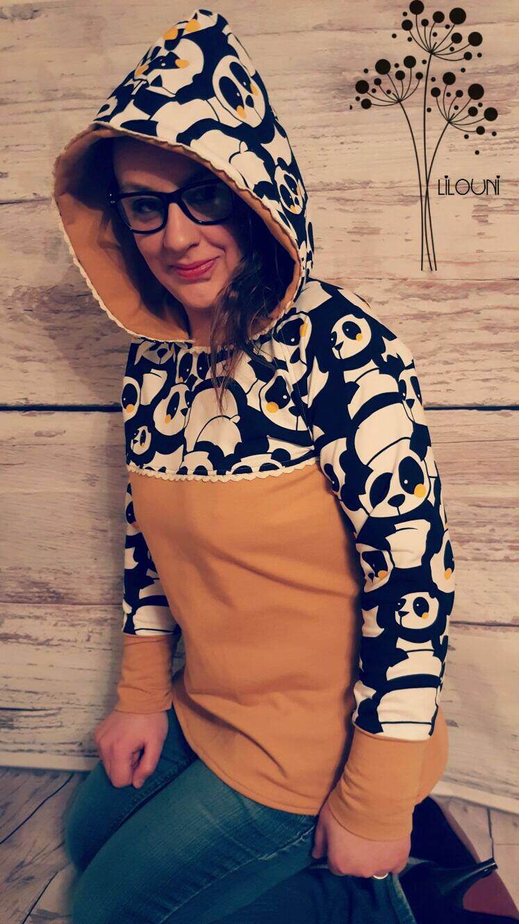 Schnittmuster Loona Hoodie Gr. 32 - 48 - Sewando