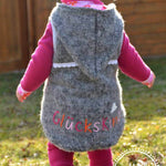 Big Lieblingsweste mit Kapuze und Loop, abnehmbarer Kapuze für 105cm-140cm Körpergröße - Sewando