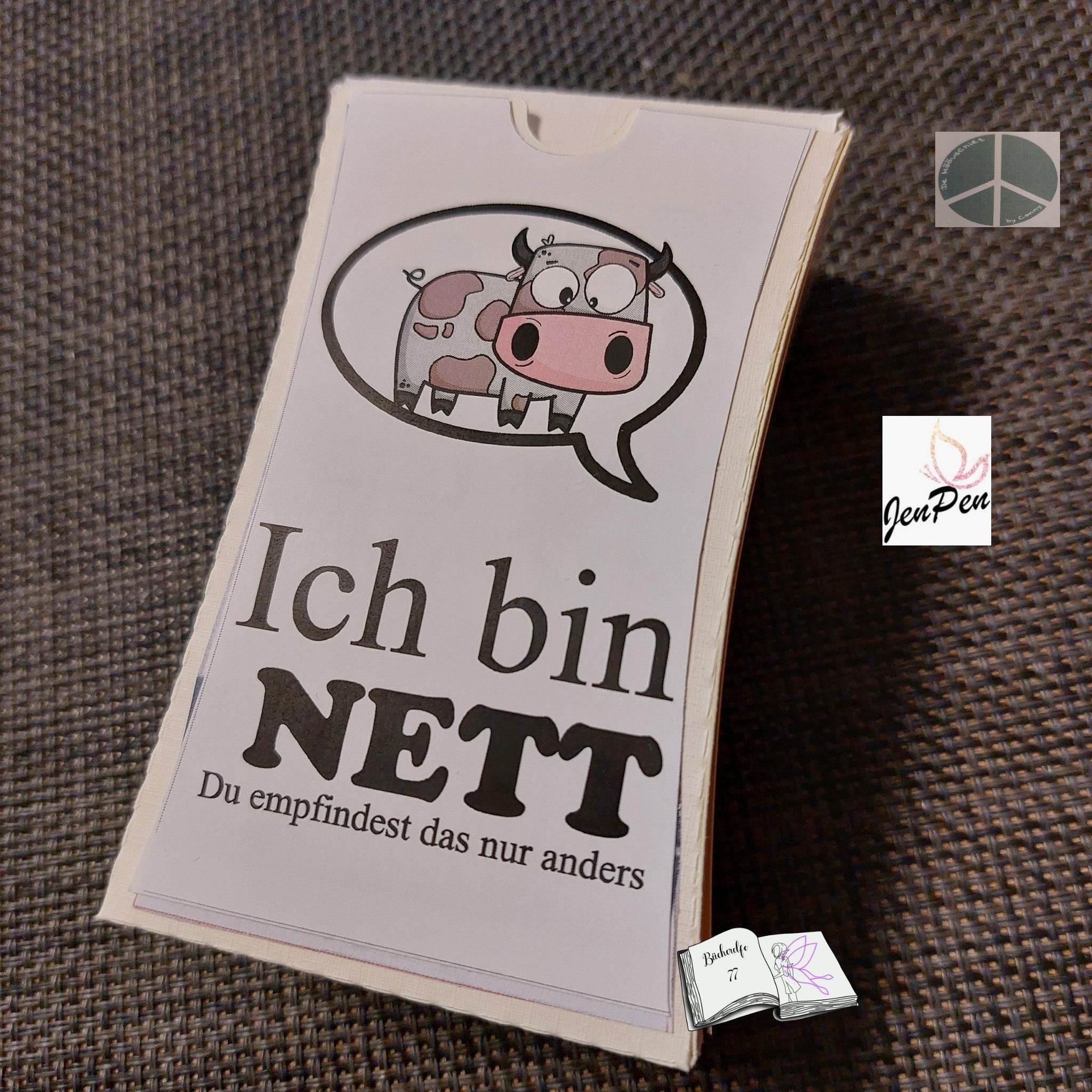 Digistamp Ich bin nett Plotterdatei, Sublimation, Drucken, ! - Sewando
