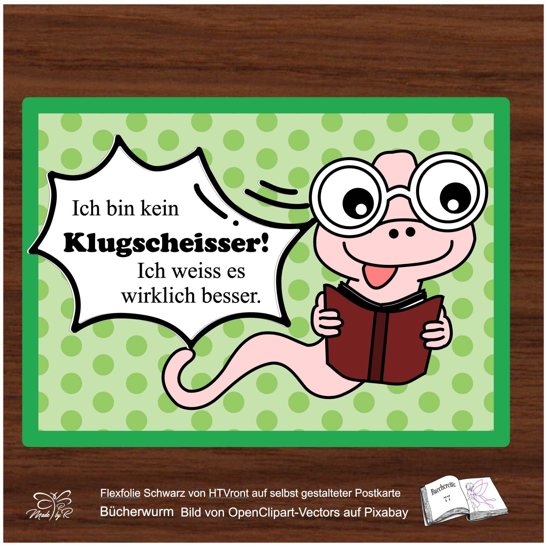 Digistamp Ich bin kein Klugscheisser Plotterdatei, Sublimation, Drucken, ! - Sewando