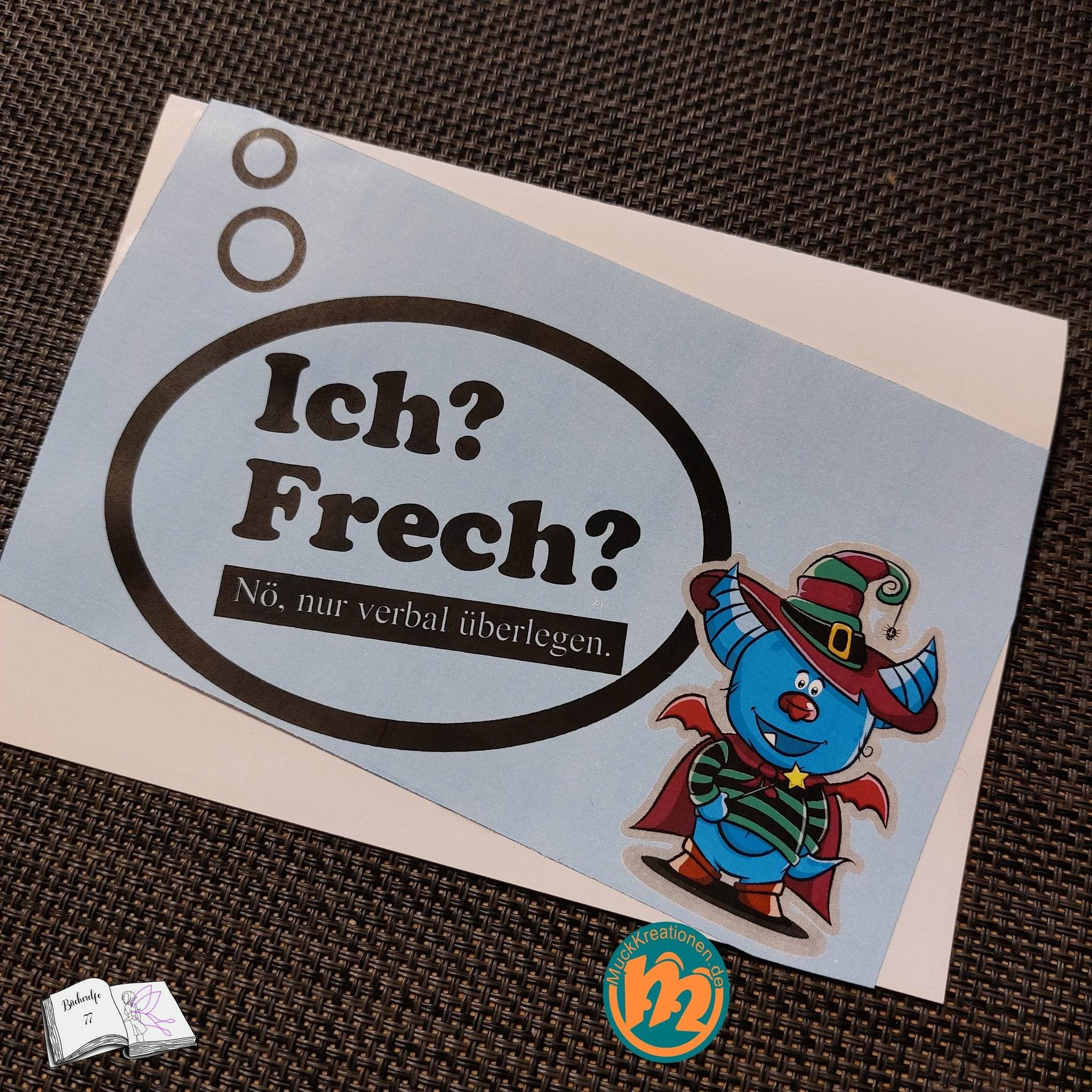 Plotterdatei Ich frech Plotten, Sublimation, Drucken, Digistamp, - Sewando