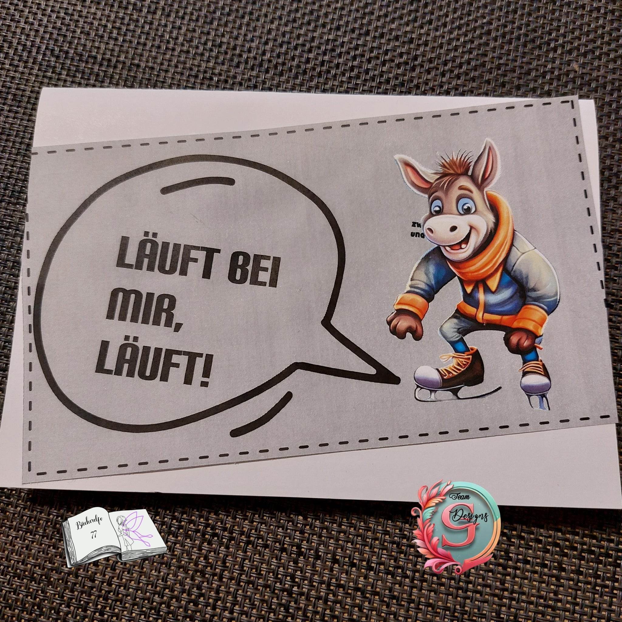 Digistamp Läuft bei mir ... Plotterdatei, Sublimation, Drucken, ! - Sewando