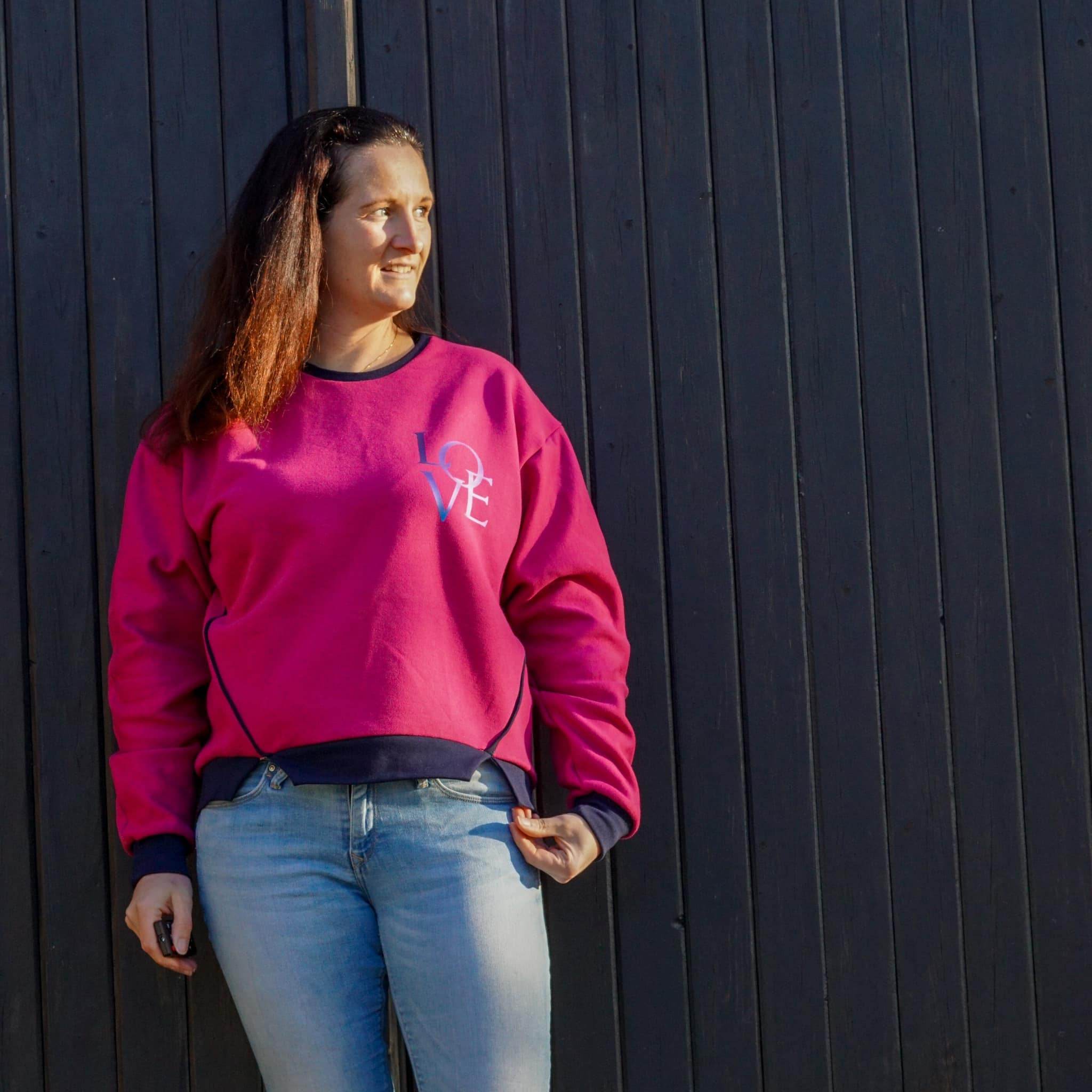 Schnittmuster Sweater RUBANO Gr. 32-56 inkl. gratis Plotterdatei : - Sewando