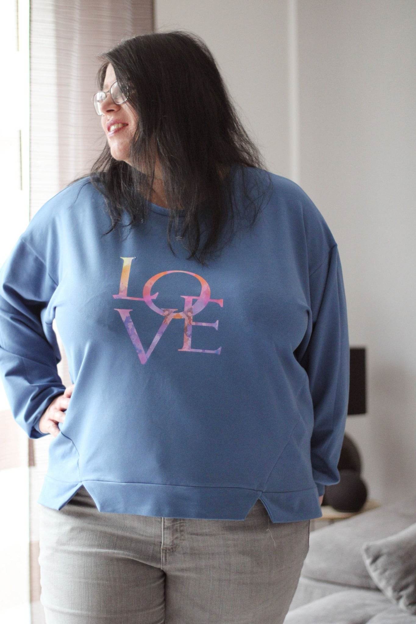 Schnittmuster Sweater RUBANO Gr. 32-56 inkl. gratis Plotterdatei : - Sewando