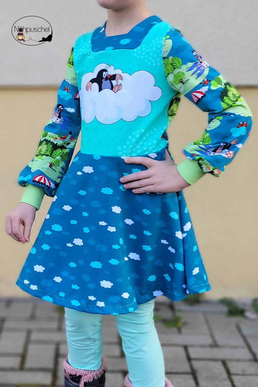 Schnittmuster-Paket für Mädchen: Malina – Shirt, Tunika & Kleid mit passenden Ärmel-Varianten - Sewando