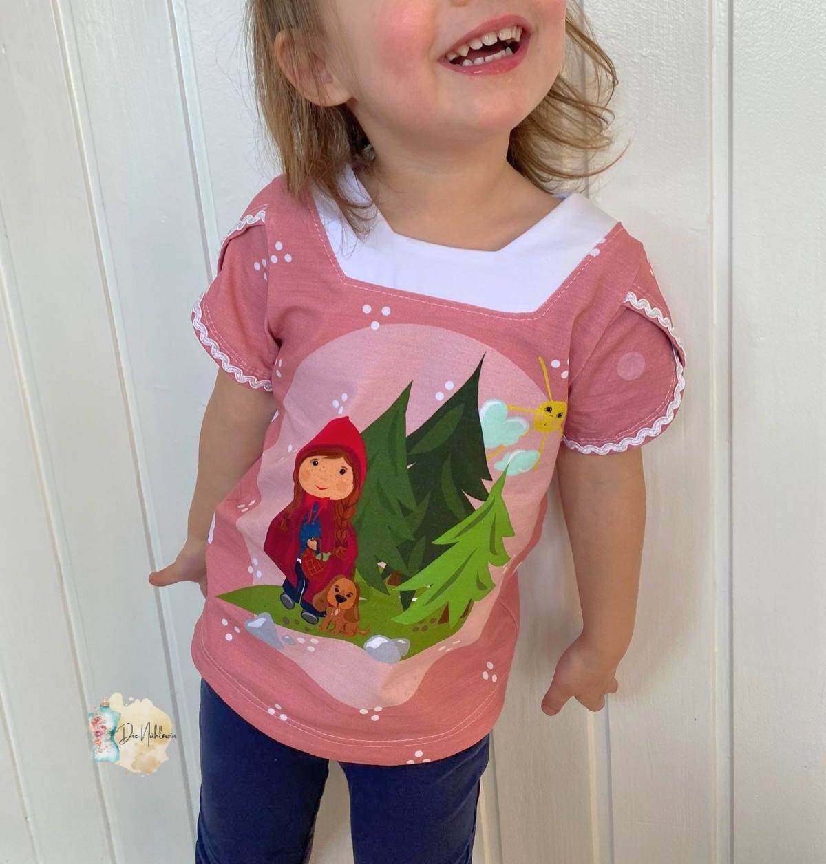 Schnittmuster-Paket für Mädchen: Malina – Shirt, Tunika & Kleid mit passenden Ärmel-Varianten - Sewando