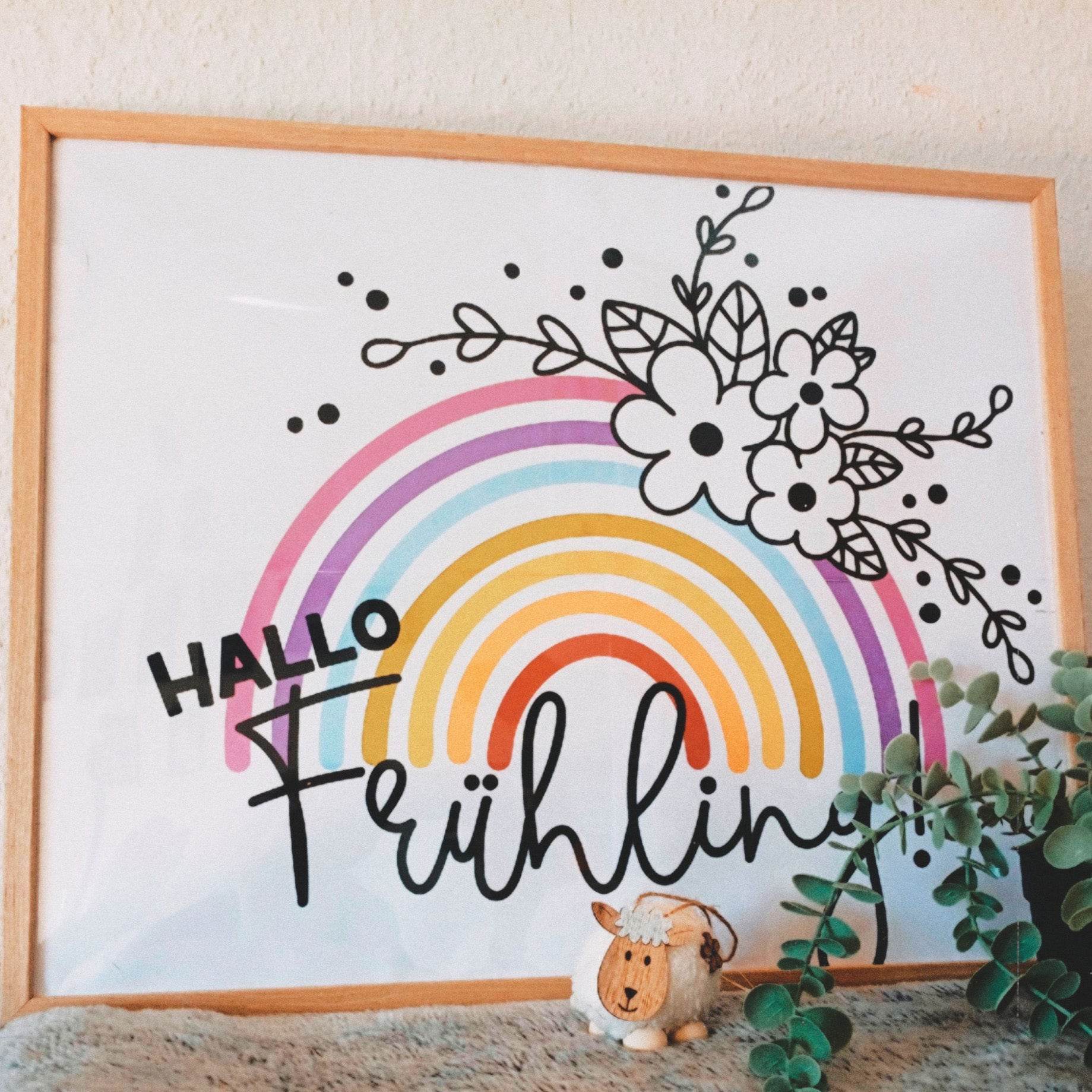 Plotterdatei Frühlingsregenbogen - Sewando