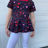 Schnittmuster-Paket für Mädchen: Malina – Shirt, Tunika & Kleid mit passenden Ärmel-Varianten - Sewando