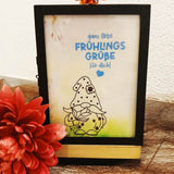 Plotterdatei Spring Gnome - Sewando