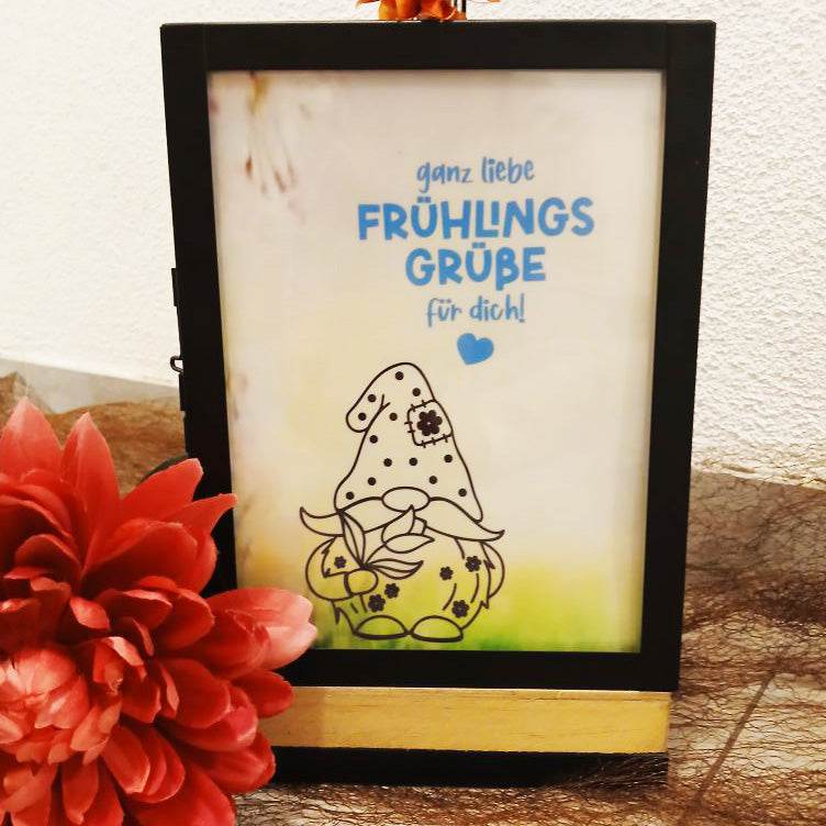 Plotterdatei Spring Gnome - Sewando