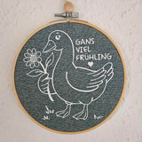 Plotterdatei Gans viel Frühling - Sewando