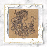 Elfe Magie Zauber Redwork 5 Größen ab 13x18 Stickdatei - Sewando