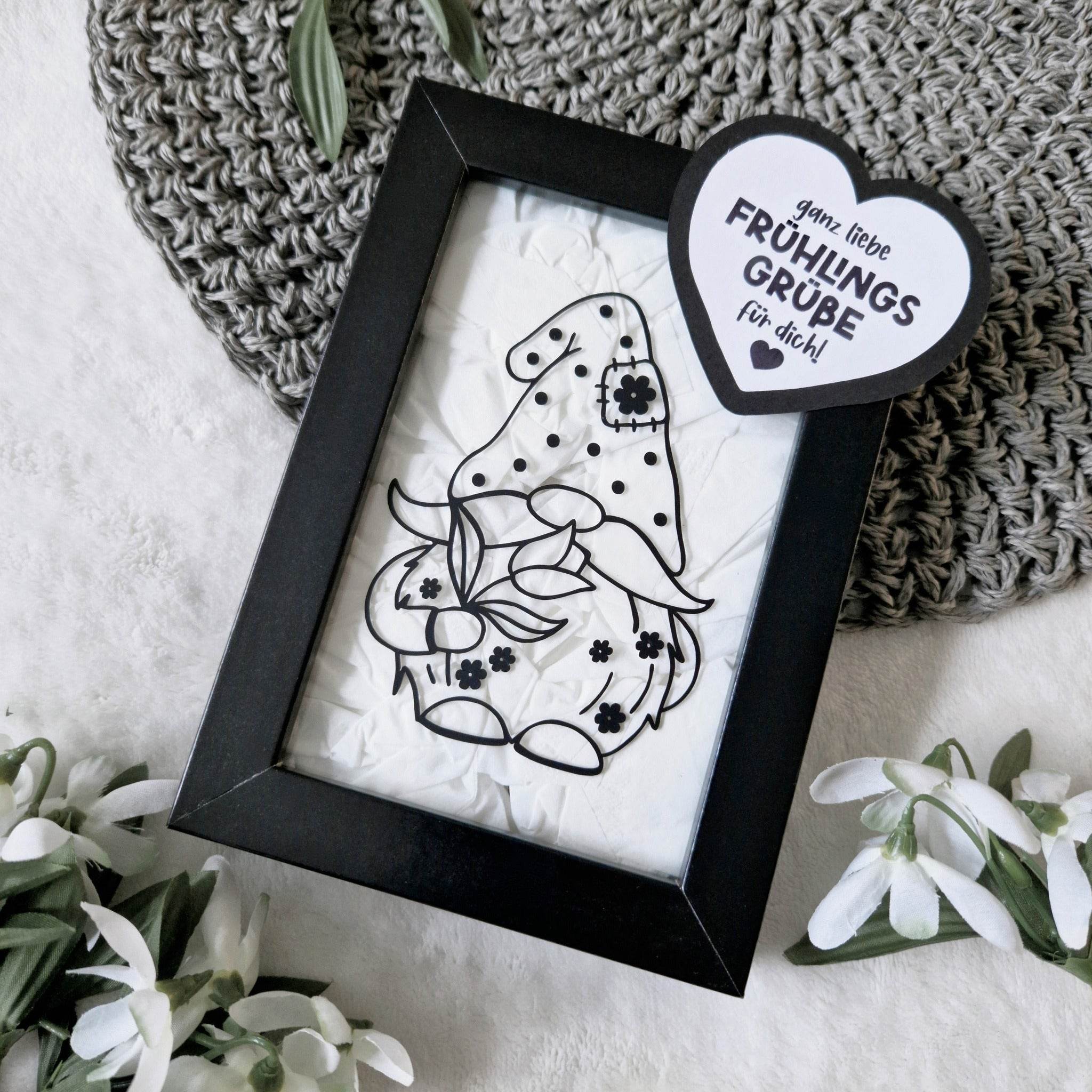 Plotterdatei Spring Gnome - Sewando