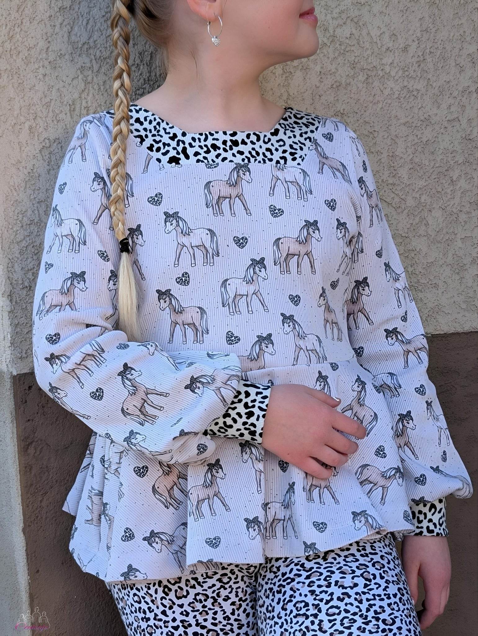 Schnittmuster-Paket für Mädchen: Malina – Shirt, Tunika & Kleid mit passenden Ärmel-Varianten - Sewando