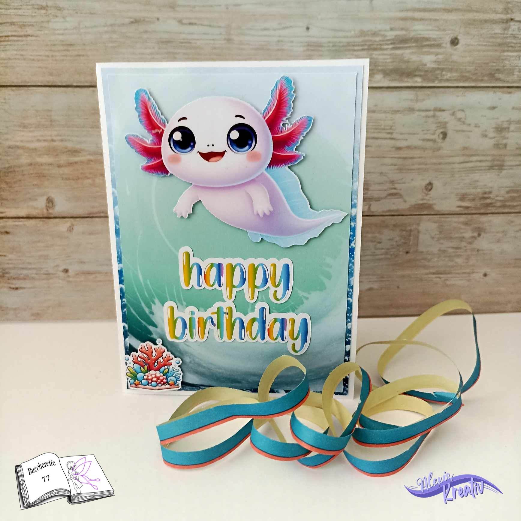 Digiset Axolotl Baby Sublimation, Digistamp, Digipaper - Sewando